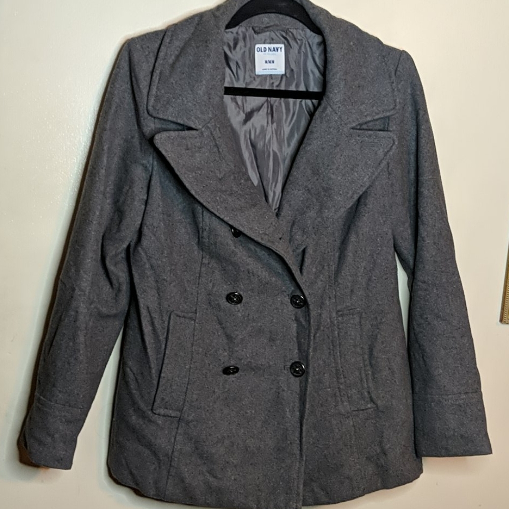 Old Navy Wool Grey Blazer Coat Size M